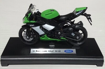 Welly 1:18 Motorrad ,Kawasaki Ninja ZX-10R, 8 verschiedene Biker Modelle ,NEU, - Bild 1 von 2