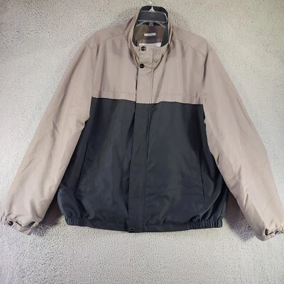 Perry Ellis Portfolio Jacket XL Mens Microfiber Full Zip + Button Elastic Waist - Image 1 of 4