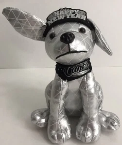 Raising Canes Happy New Year Dog Plush Silver 8 Inch 2023 Stuffed Toy *Read* - Picture 1 of 12