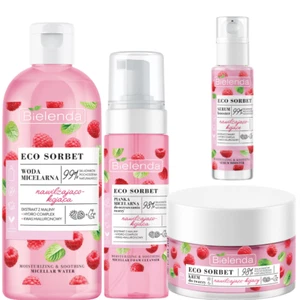 Bielenda Eco Sorbet Raspberry Mist Serum Cream Mask Micellar Water - Picture 1 of 7