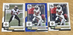 2022 Donruss Mark Ingram II Saints Blue Press Proof - Michael Thomas Base