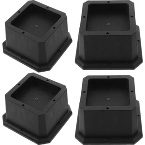 4 Pcs Bed Mat Couch Risers for Floor Legs Furniture Elevation Blocks - Picture 1 of 12