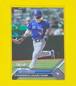 2023 MLB Topps Now Davis Schneider CALL-UP Toronto Blue Jays #824 SP 🔥 - Picture 1 of 2