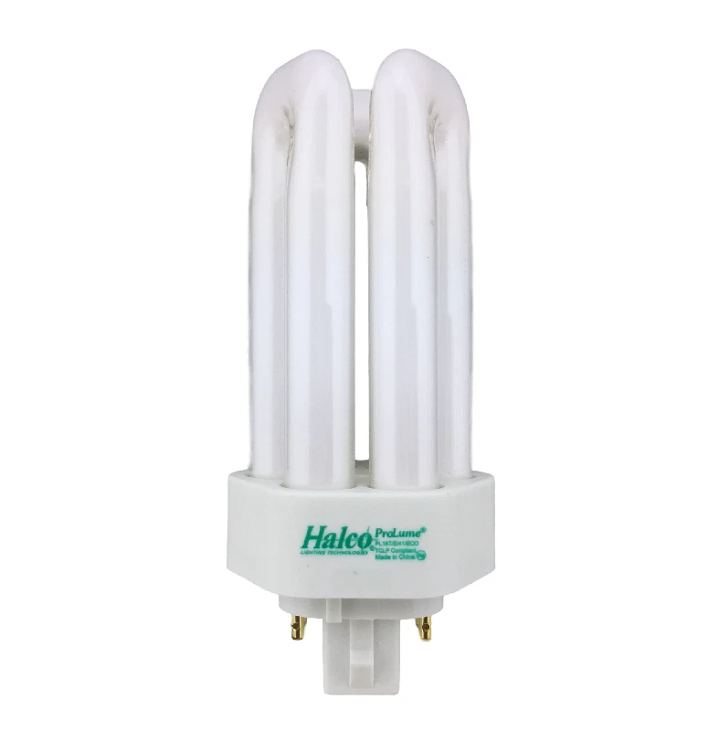 10PK Halco 44803 PL18T/E/841 18W 4100K CFL Bulb Triple Twin Tube Cool White 4Pin - Image 1 of 1