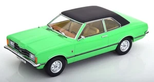 KK Scale 1/18 FORD TAUNUS GXL SEDAN 1971 ROOF LIGHT GREEN MATT BLACK 1971 Modelo - Imagen 1 de 9
