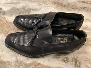 93610 Johnston & Murphy Black Nice Dress Shoes Made In India Men's size 10 EUC - Picture 1 of 12
