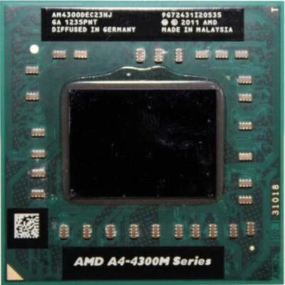 AMD A4-4300M AM4300DEC23HJ 2.5GHZ Socket FS1 CPU - Image 1 of 4