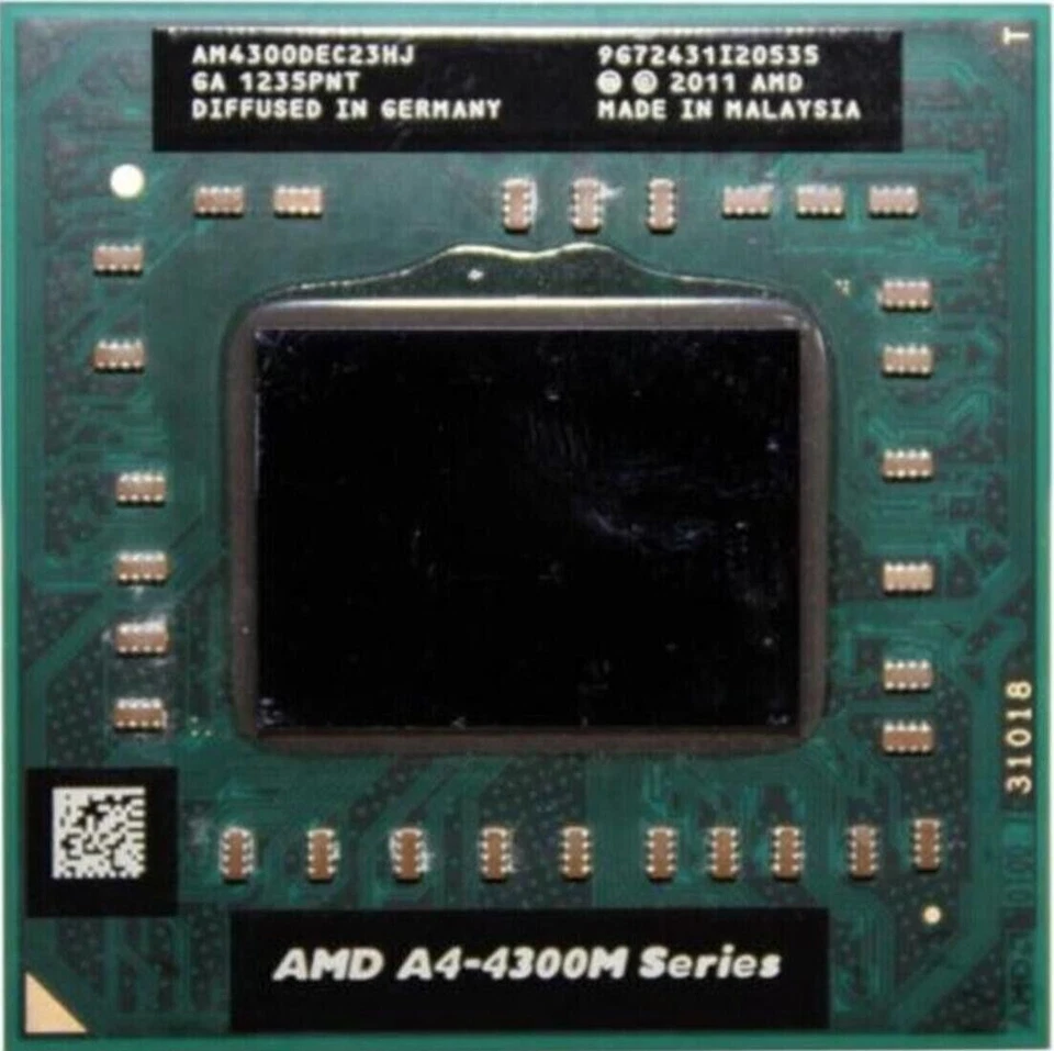 AMD A4-4300M AM4300DEC23HJ 2.5GHZ Socket FS1 CPU - Image 1 of 4