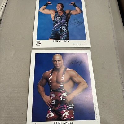 Kurt Angle And Rob Van Dam WWE P-723/ P-791 Official Photos/ Both - Image 1 of 4