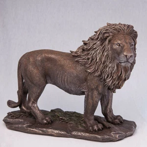 Large Figurine Veronese Lion King Resin Statue Sculpture 13" MADE IN ITALY - Picture 1 of 1