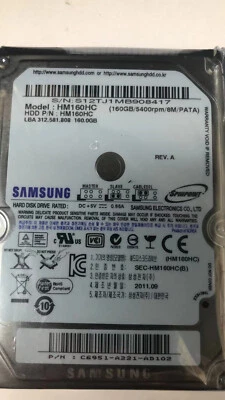 Samsung 160GB HM160HC 5400 RPM PATA IDE 2.5 inch Laptop Internal Hard Drive - Image 1 of 4