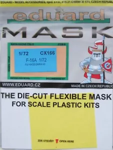 Eduard Mask 1/72 F-16A Falcon Mask for Hasegawa CX 166 - Picture 1 of 1