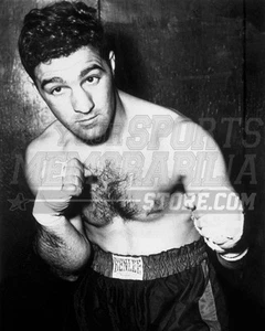 Rocky Marciano fighting stance black and white 8x10 11x14 16x20 photo  010 - Picture 1 of 1