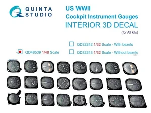 Quinta Studio 48539 1/48 US WW2 Cockpit Instrument Gauges - Bild 1 von 3