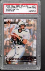 SLA214- 2000 Collector's Edge EG #101 Chad Pennington RC - PSA Gem Mint (10) - Bild 1 von 2