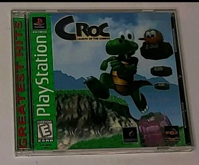 PlayStation 1 Croc Legend of the Gobbos Sony 1998 PS1 Vintage  - Image 1 of 4
