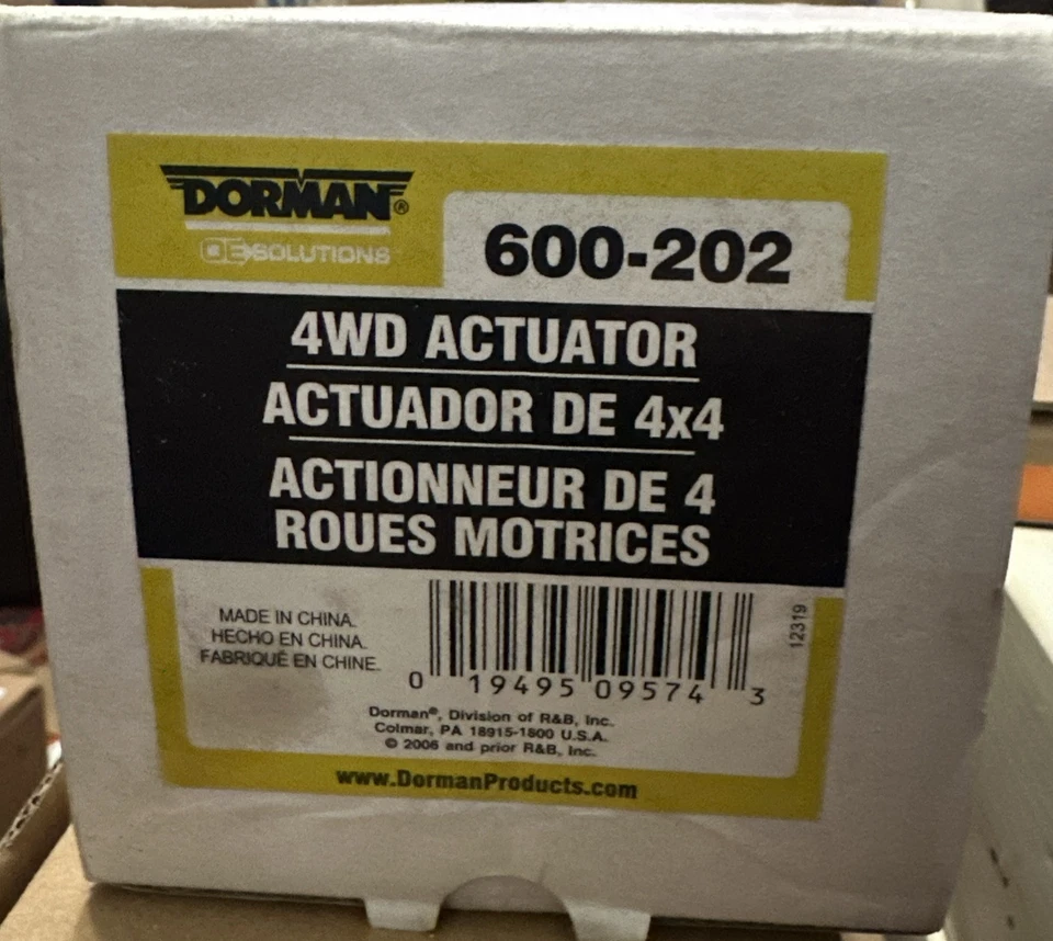 Actuador de vacío Dorman 600-202 4x4 desconexión para Dodge Jeep 4506116 4882682 Foto 1 de 1