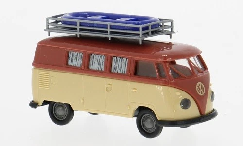 Brekina 31639 - 1/87 VW T1b Camper, Rosso/Beige, 1960 - Nuovo - Immagine 1 di 1