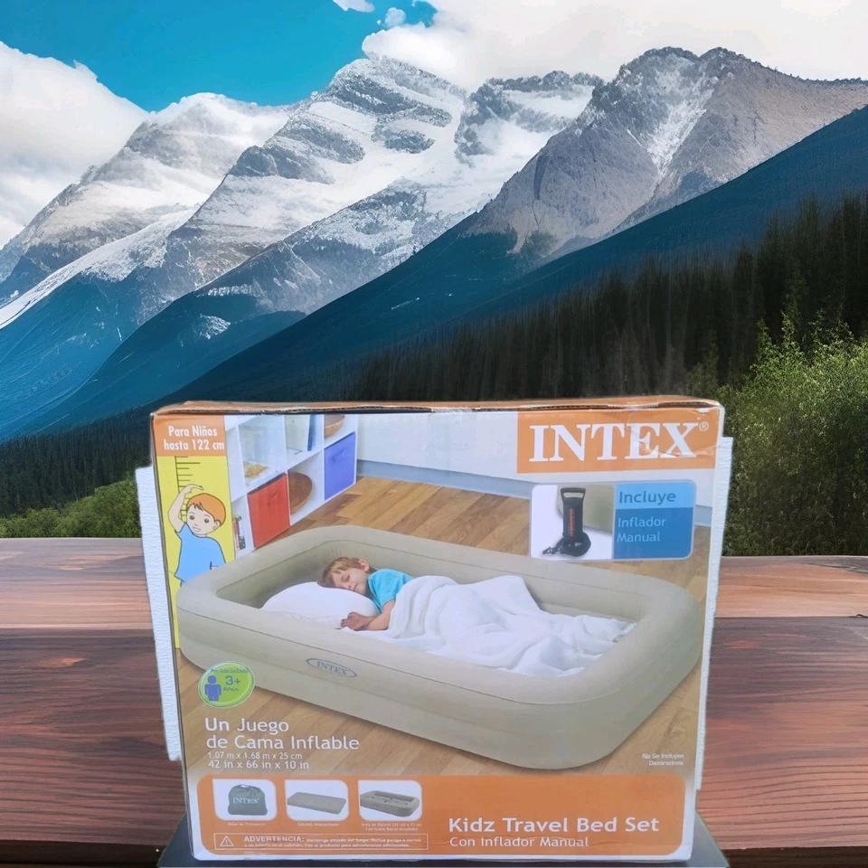 Juego de cama de viaje INTEX para niños con bomba incluida Foto 1 de 1