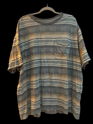Northwest Territory Men’s XXLT Short Sleeve Stripped 100% Cotton T-shirt Shirt - Image 1 of 4