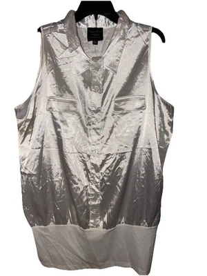 NOVO tanque Kathleen Kirkwood acetinado dobrável - Imagem 1 de 4