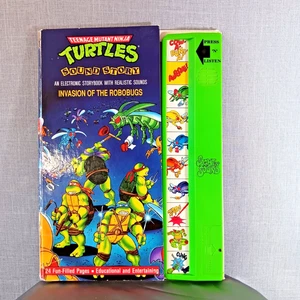 TMNT Teenage Mutant Ninja Turtles Sound Story Book NONWORKING VTG 90s Toy fandom - Imagen 1 de 6