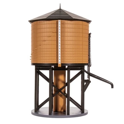 Torre de agua operativa Broadway Limited Imports 7911 con sonido, escala HO marrón Foto 1 de 4