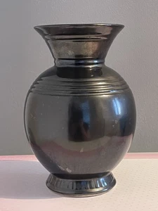 Vintage Prinknash Abbey Large Vase. Gunmetal Grey 17cm Tall Made In England - Picture 1 of 6