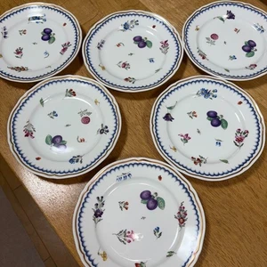 Plato de fruta italiano Richard Ginori 6 piezas D19 cm COMO NUEVO ensalada postre Doccia usado - Imagen 1 de 8