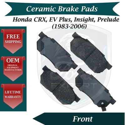 Комплект передних керамических тормозных колодок ACDelco от оригинального производителя для Honda 1983-2006 годов выпуска с пожизненной гарантией - Изображение 1 из 4
