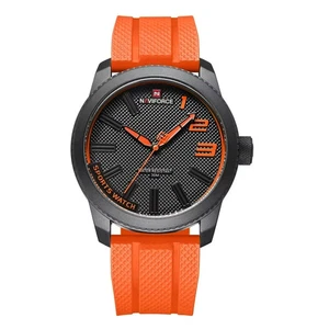 NaviForce Wrist Sport Watch Men Quartz TPU Strap Water Resistant Stainless Steel - Picture 1 of 13