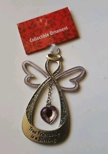 Kohl's Collectible Angel Ornament True Friendship is a Blessing with Heart - Picture 1 of 6