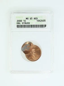 2000  1C BROADSTRUCK MS65RED ANACS - Picture 1 of 2