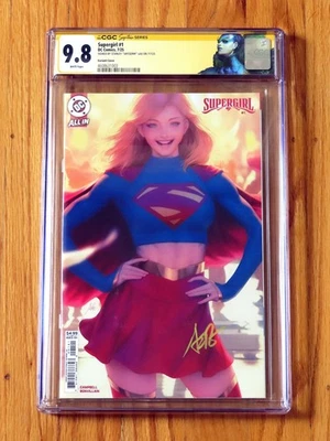 SUPERGIRL #1 CGC SS 9.8 2025 Signature Series signed Stanley Artgerm Lau variant - Image 1 of 2