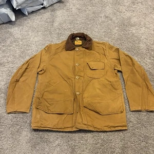 Vintage 50s 60s Duck Hunting Game Pouch Canvas Jacket Shooting Sportsman Size 40 - Picture 1 of 10