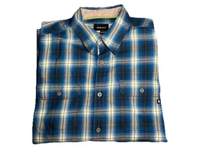 XL Blue Marmot Long Sleeve Button Down Shirt Plaid - Bild 1 von 5