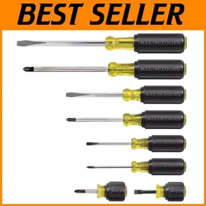 Twist-Resistant Screwdriver Set with Double-Flange Blades - Picture 1 of 10