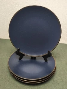 MIKASA JULIANNA BLUE SPECKLED DINNER PLATE SET OF 4 - Picture 1 of 8