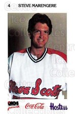 1983-84 Nova Scotia Voyageurs #6 Steve Marengere