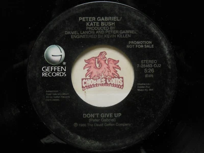 Promo! Peter Gabriel / Kate Bush – Don't Give Up / Same, 45 RPM, VG+ (23F) Foto 1 de 2