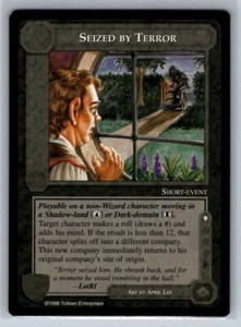 Seized by Terror NM Limited Dark Minions Middle Earth CCG LoTR - Imagen 1 de 2