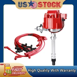 For Big Block Chevy Engine 396 427 454 HEI Ignition Distributor&Spark Plug Wires - Picture 1 of 23