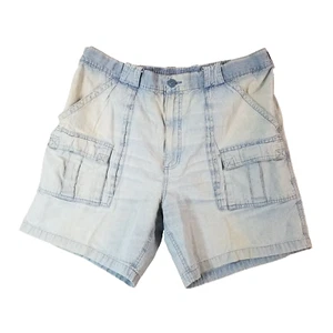 Weekender cargo Hiking shorts men's 40x7 blue denim comfort waist outdoor - Picture 1 of 12