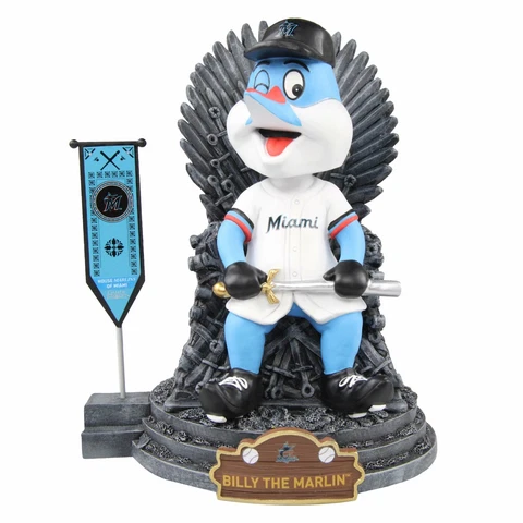 Billy the Marlin Miami Marlins Game of Thrones Iron Throne GOT Bobblehead MLB Cover