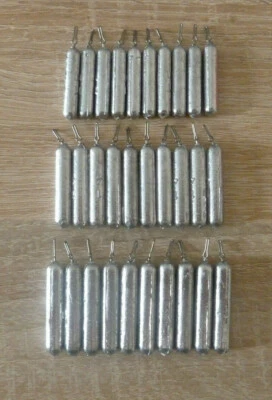 30 teiliges Drop Shot Set ~ Blei / Angelblei ~ 10 x 10 g, 10 x 14 g, 10 x 18 g