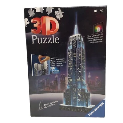 Ravensburger 3D Puzzle Night Edition Empire State Building Lighted LED Sealed! - Image 1 of 4