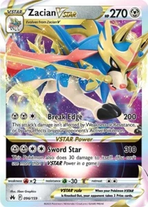 Zacian VSTAR - Crown Zenith - 096/159 - Pokemon TCG - NM - HOLO - Picture 1 of 1