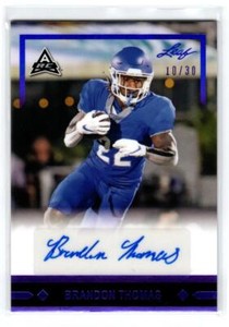 2021 Leaf Memories '91 AUTO Purple #GLRBT1 Brandon Thomas /30
