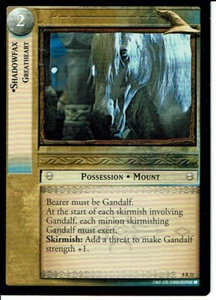 LORD OF THE RINGS TCG SIEGE OF GONDOR RARE CARD 8R21 SHADOWFAX ex - Picture 1 of 1