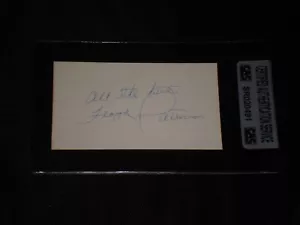 TARJETA DE ÍNDICE FLOYD PATTERSON FIRMADA AUTOGRAFIADA LEYENDA BOXEO CAJA AUTÉNTICA - Imagen 1 de 1